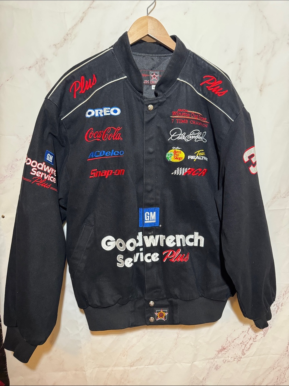 Vintage JH Design Dale Earnhardt #3 Goodwrench NASCAR Jacket Men's XL